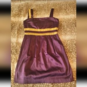 Purple and Gold Cocktail Dress